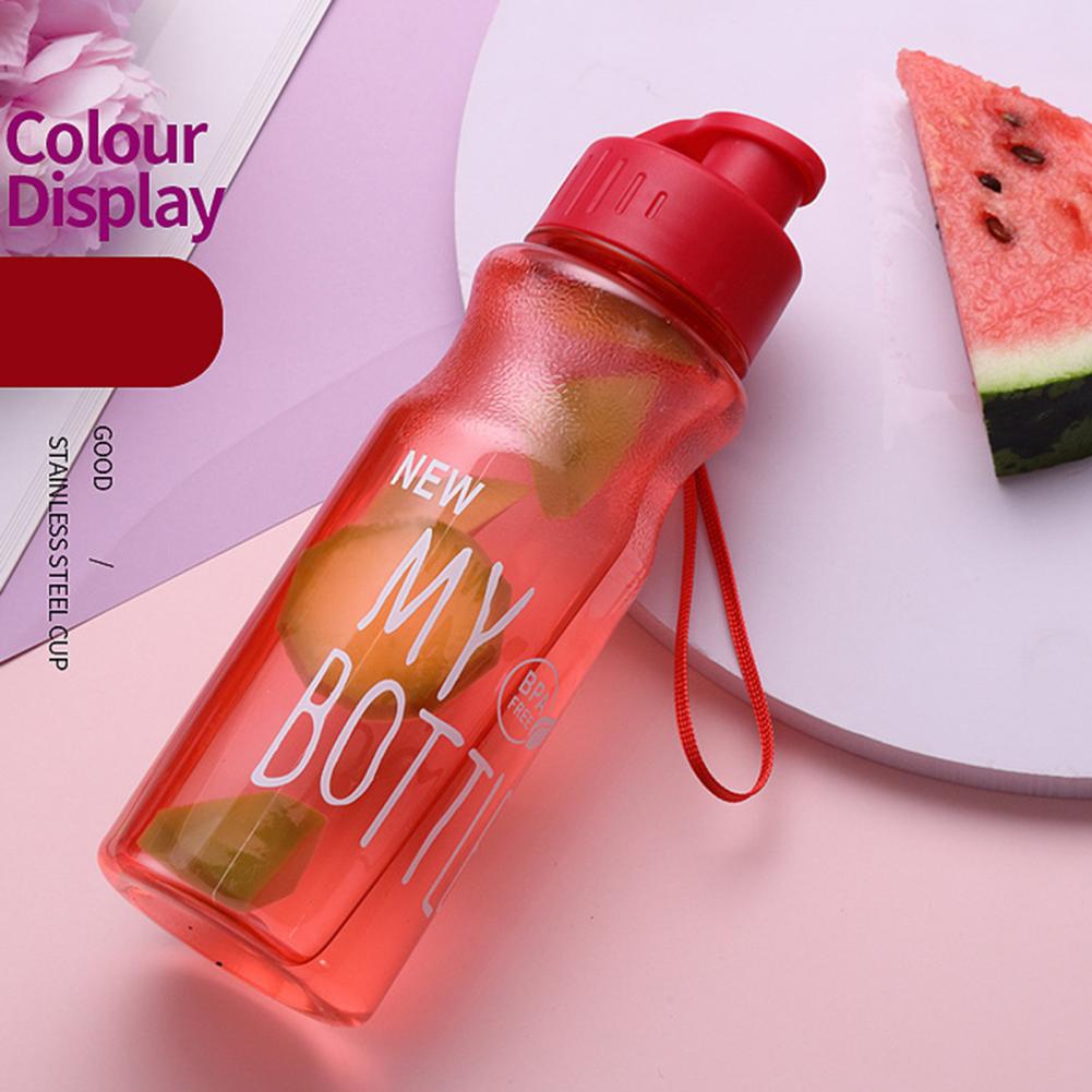 650ML Water Bottle Female Girls Water Cup BPA Free Portable Leak-proof Shaker Bottle Plastic Drinkware Milk Juice Simple Cup