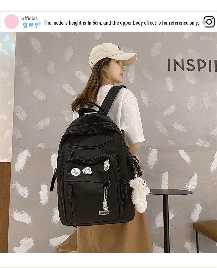 Korean Style Large Capacity Workwear Backpack for Autumn & Winter - Unisex Student Bookbag for Middle School and University