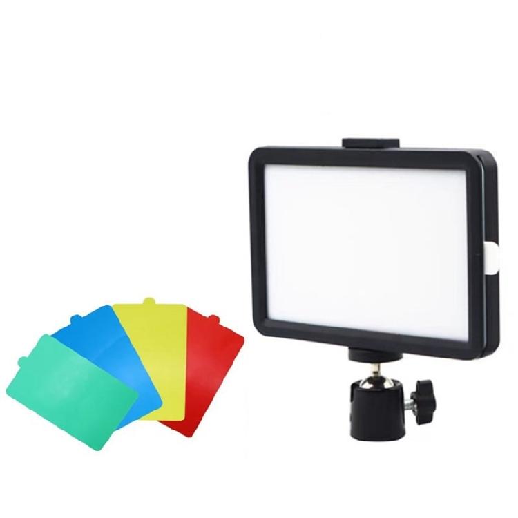 LED-Videoleuchte Dimmbar USB-betrieben Optionaler Stativ und Farbfilter für Fotostudios und Content-Erstellung