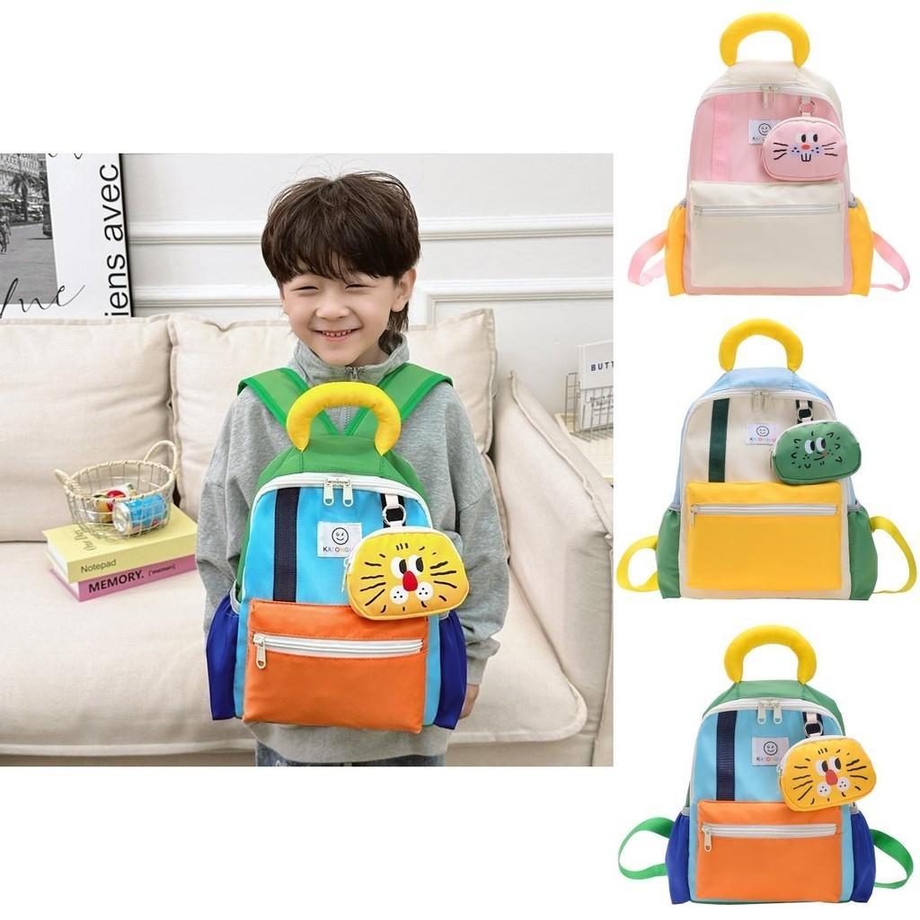 Stylish Gender Neutral Nylon Backpack For Children With Comfortable Air Cushion Straps