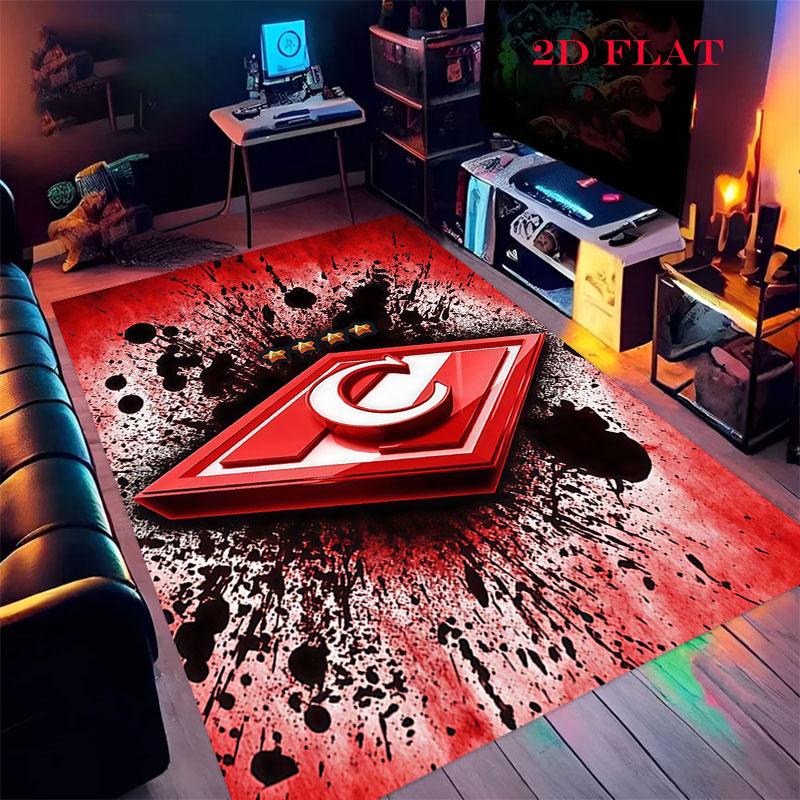Spartak Moscow Dash Carpet Rug for Living Room Bedroom Home Sofa Decoration,Kids play Nonslip Floor Mat