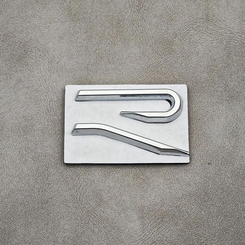 3D Metal R Logo Emblem Car Rear Trunk Sticker Front Grill Badge For Polo MK8 Passat Tiguan CC Golf R Accessories