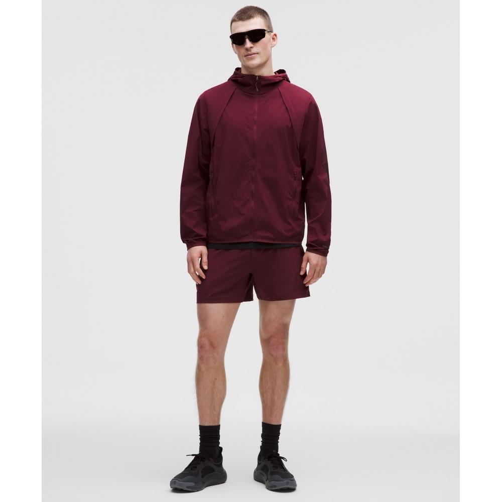 Lululemon Fast And Free Packable Jacket Burgundy Bay