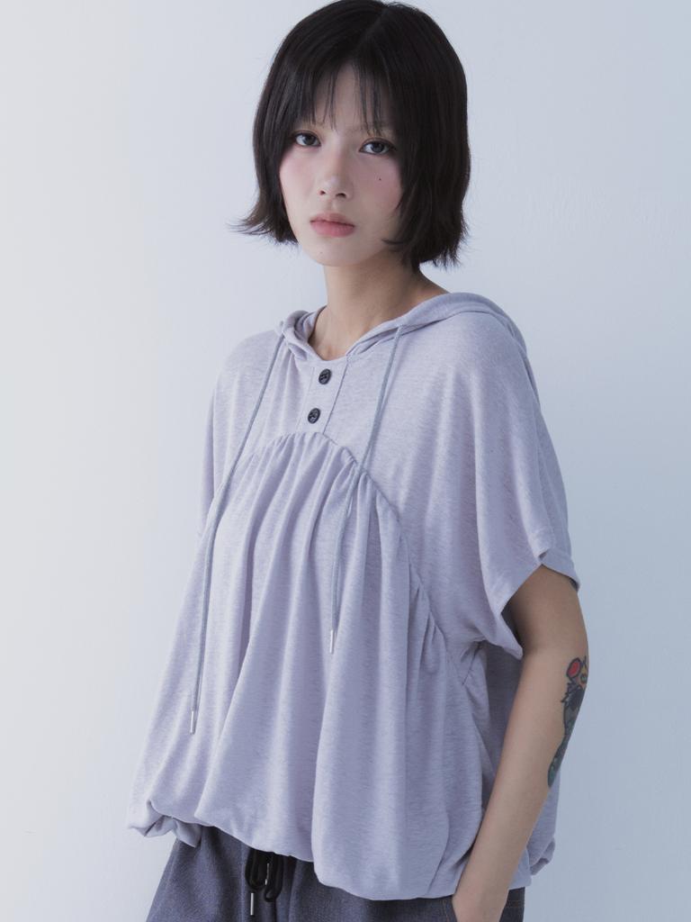 SETSETSET Balloon Hoodie Grey