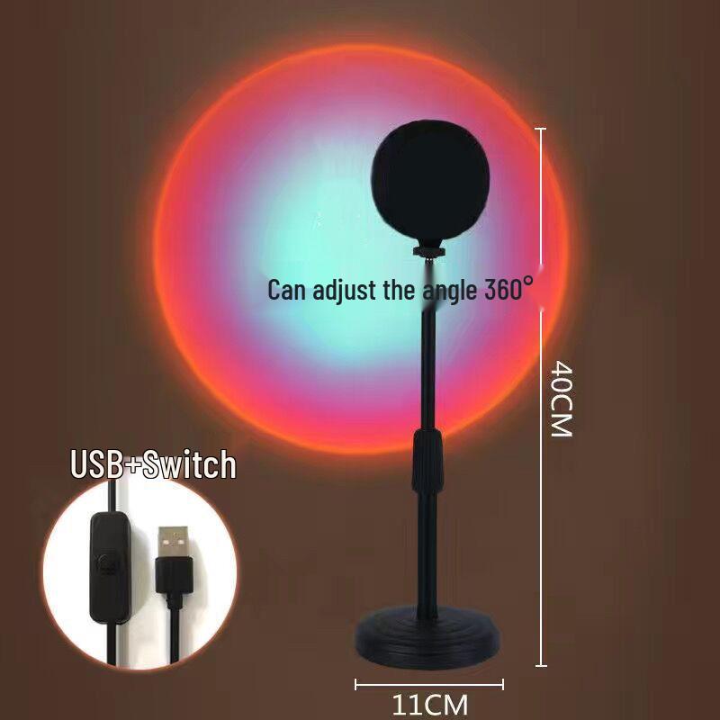 Adjustable Sunset Floor Lamp for Bedrooms - Create a Twilight Atmosphere