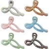 Bow Transparent Hair Clip Women's Jelly Color Shark Clip Dazzling Fashion Hair Accessories