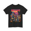 Urban Bootleg Style Hoops Player Graphic Tee Skeleton Gold Chain Retro Shirt