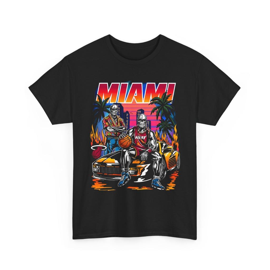 Urban Bootleg Style Hoops Player Graphic Tee Skeleton Gold Chain Retro Shirt