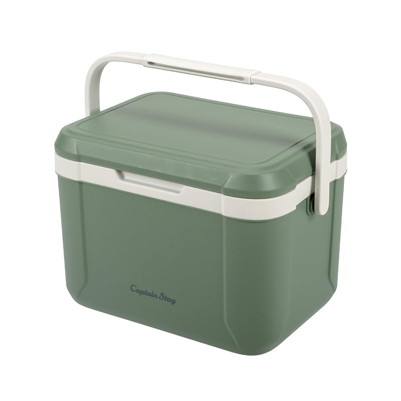 Captain Stag Cooler Box, 5.2L Capacity, Almond Green, CS Charmant UE-102