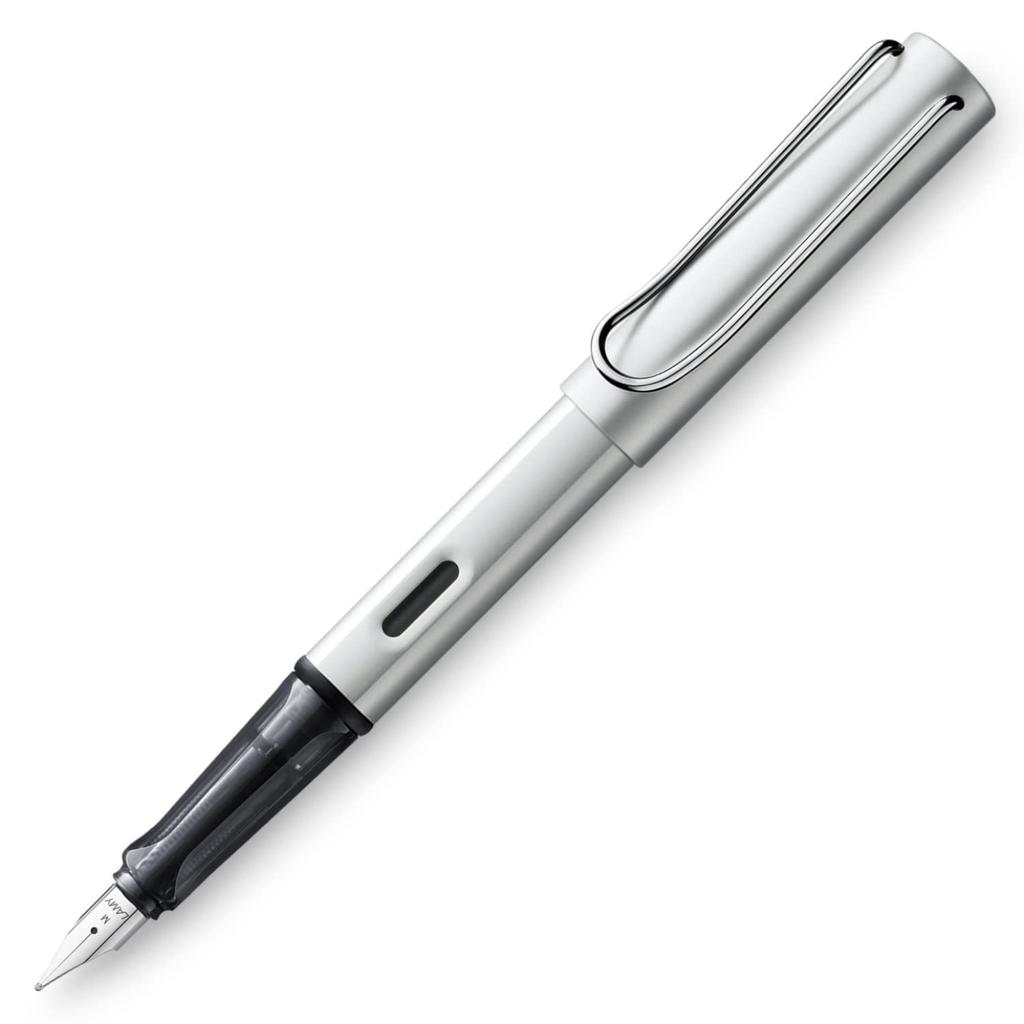 LAMY Alster White Silver Fountain Medium Limited Officially Imported Pen, Nib, L25WS-M, Edition,