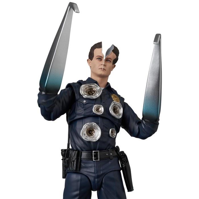 MEDICOM TOY MAFEX Nr. 281 Terminator 2: Terminator 2 T-1000 Actionfigur, 15,5 cm groß, Mehrfarbig