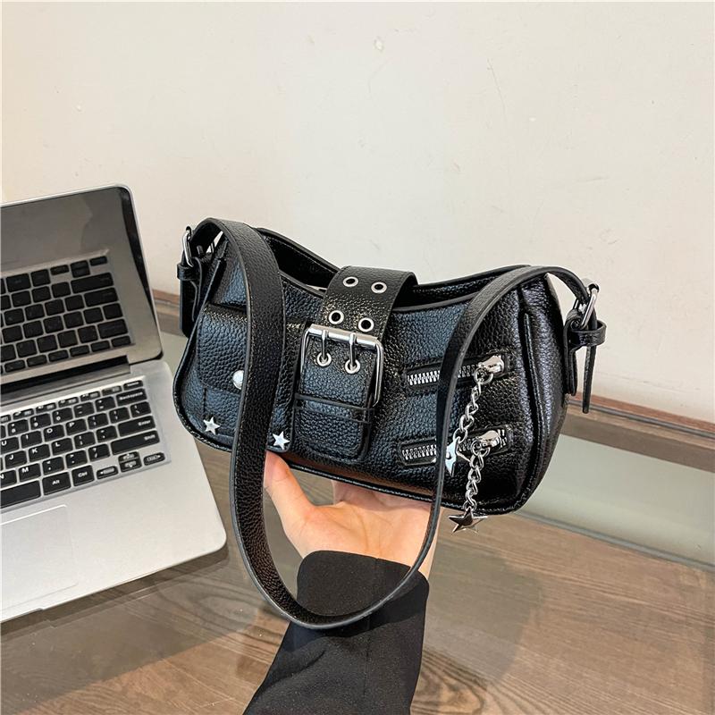 1 шт. однотонная сумка на одно плечо подмышкой — фото 3