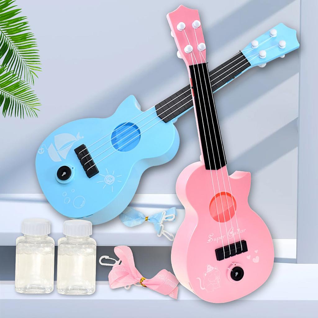 Dětská kytarová hračka pro začátečníky na ukulele může hrát Net Red Bubble Machine 100ML