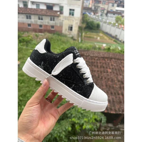 Unisex Europäisch Amerikanische Skate-Schuhe Digitaler Ziffern-Print Klobige Plateau-Sohle Tägliche Sportliche Lässige Board-Sneaker Für Paare