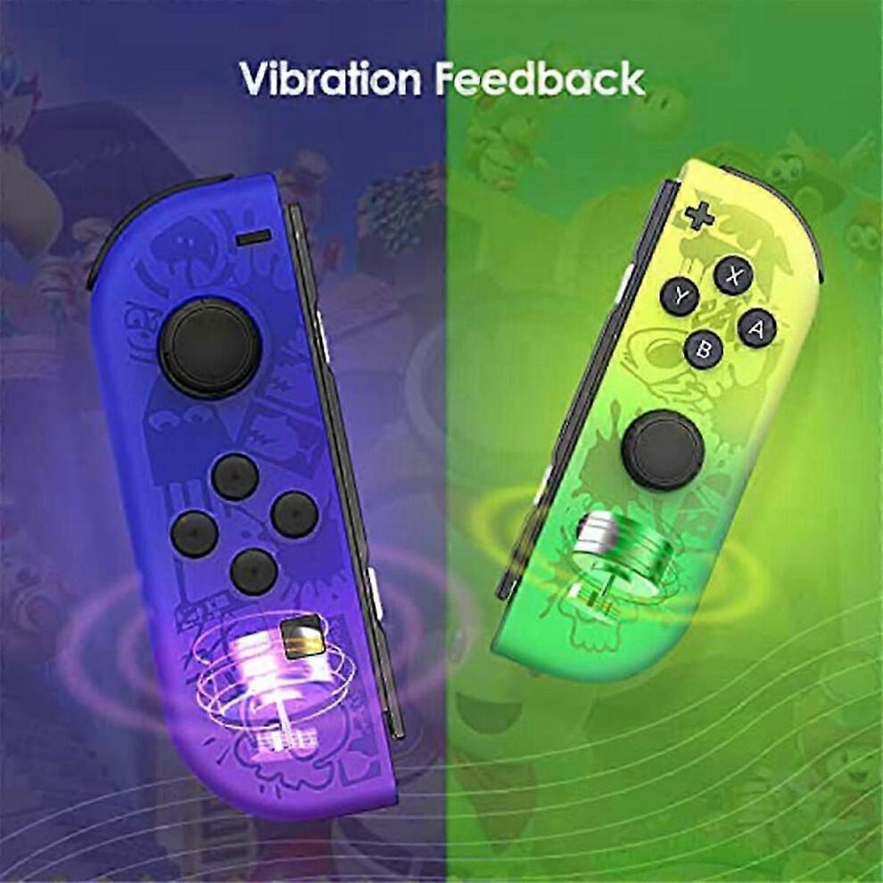 Handle Game Controller Compatible with Nintendo Switch, Wireless Controller with Double Vibration, Wake-Up/Screenshot/Motion Control