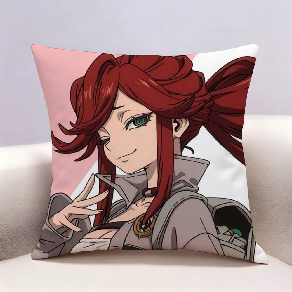 GGachiakuta Rudo Enjin Riori Zanka Doublesided print Pillow Case for Sofa Living Room Home office Decor Protective Cover