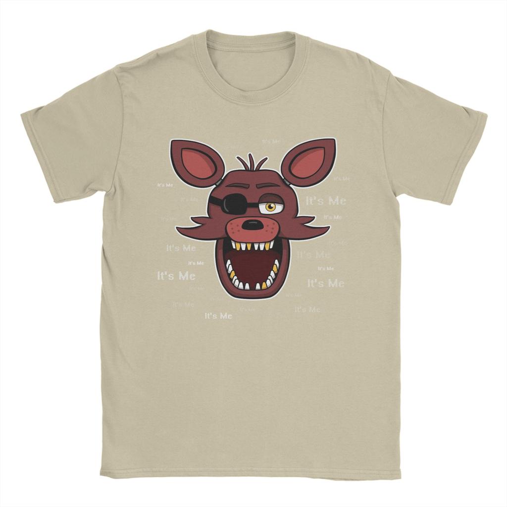 Vintage Freddyed Bonnie Game Foxy Its Me TShirts for Men Crew Neck 100 Cotton T Shirt  Short Sleeve Tees Printed Tops