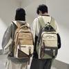 Schoolbag New Burden Reduction Backpack Girls Korean Edition Campus Junior High School Student High School Student School Bag Men's Large Capacity