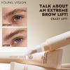 YOUNG VISION Gel Transparent pentru Sprâncene, Tub - Controlat, Perie Unică din Silicon, Rezistent la Apă și Transpirație, Toate Culorile Sprâncenelor, Aplicare în 4 Pași, Zilnic & Petrecere