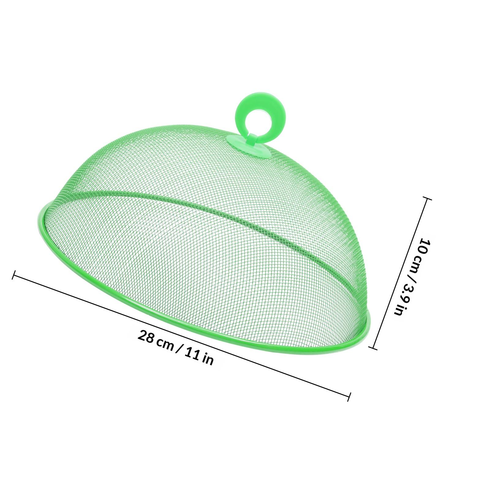 

1Pcs Household Food Cover Sturdy Iron Build Fresh Keeping Cover for Kitchen Dining Room Use Multipurpose Dish Protector Tent зелёный