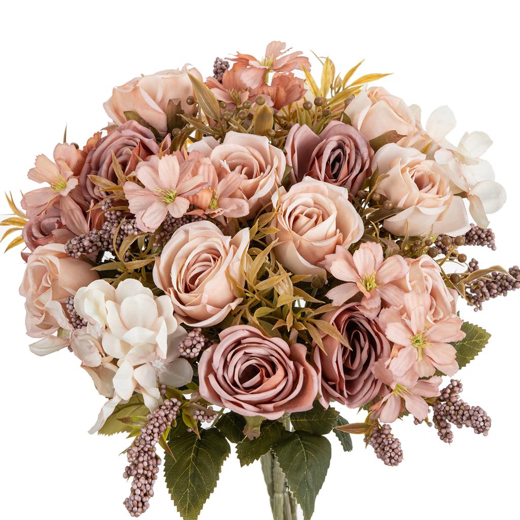 5/10PCS Silk Rose Artificial Flower Wedding bridal bouquet Home Room Festival Outdoor Yard garden bonsai Diy gift box Decoration