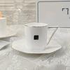 Luxury Ceramic Coffee Cup & Saucer Set with Gift Box for Office & Afternoon Tea