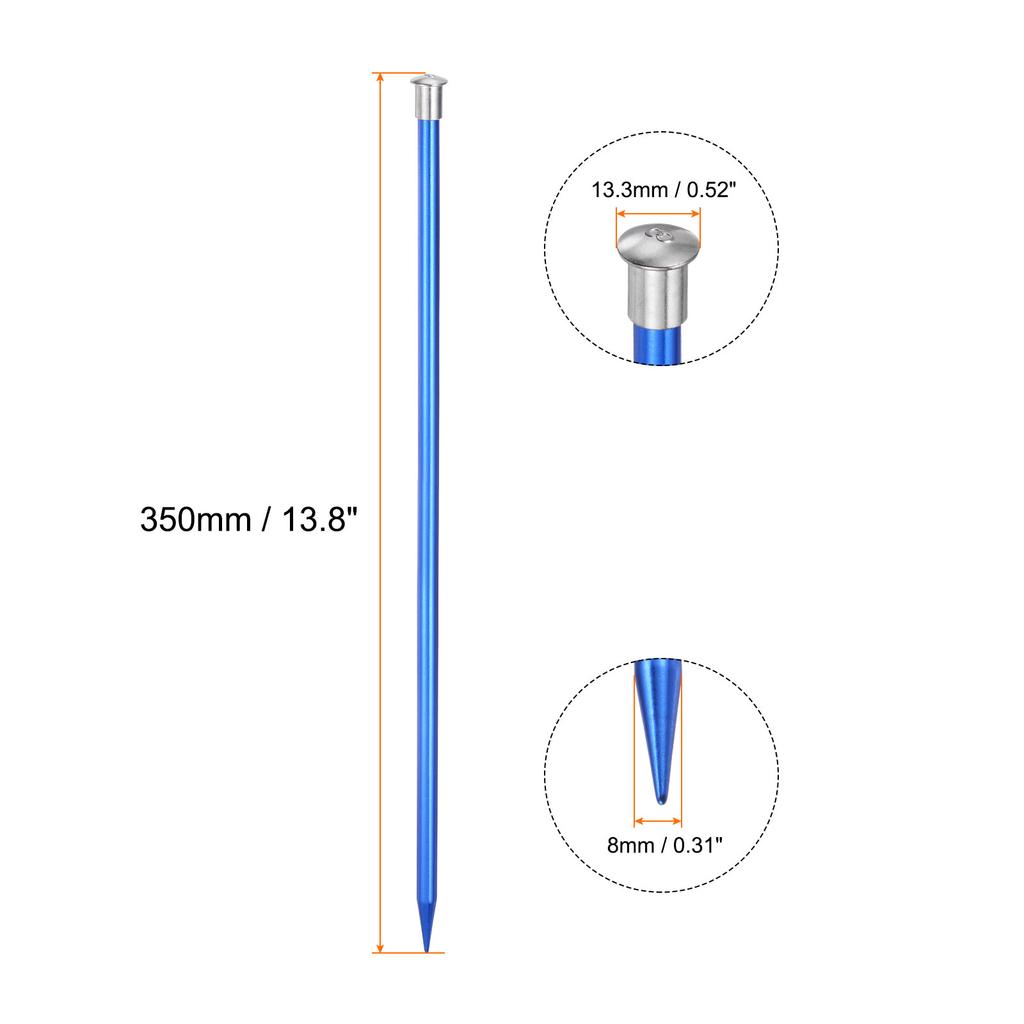 2/4Pcs Aluminum Knitting Needles 3-10mm Single Pointed Knitting Needle 13.8" Length Metal Weaving Tool for Handmade Projects DIY