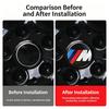 For BMW M E46 E90 E60 4Pcs 56mm Car Badge Wheel Center Hub Cap Sticker Accessories For BMW M E46 E90 E60 F30 F10 E39 E36 F20 G30 G20 E87 E92 E91 X1 X5