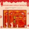 Handmade Kid DIY Paper-cut Traditional Window Flower Paper-cut Fun Line Art Drawing Paper-cut  Kids