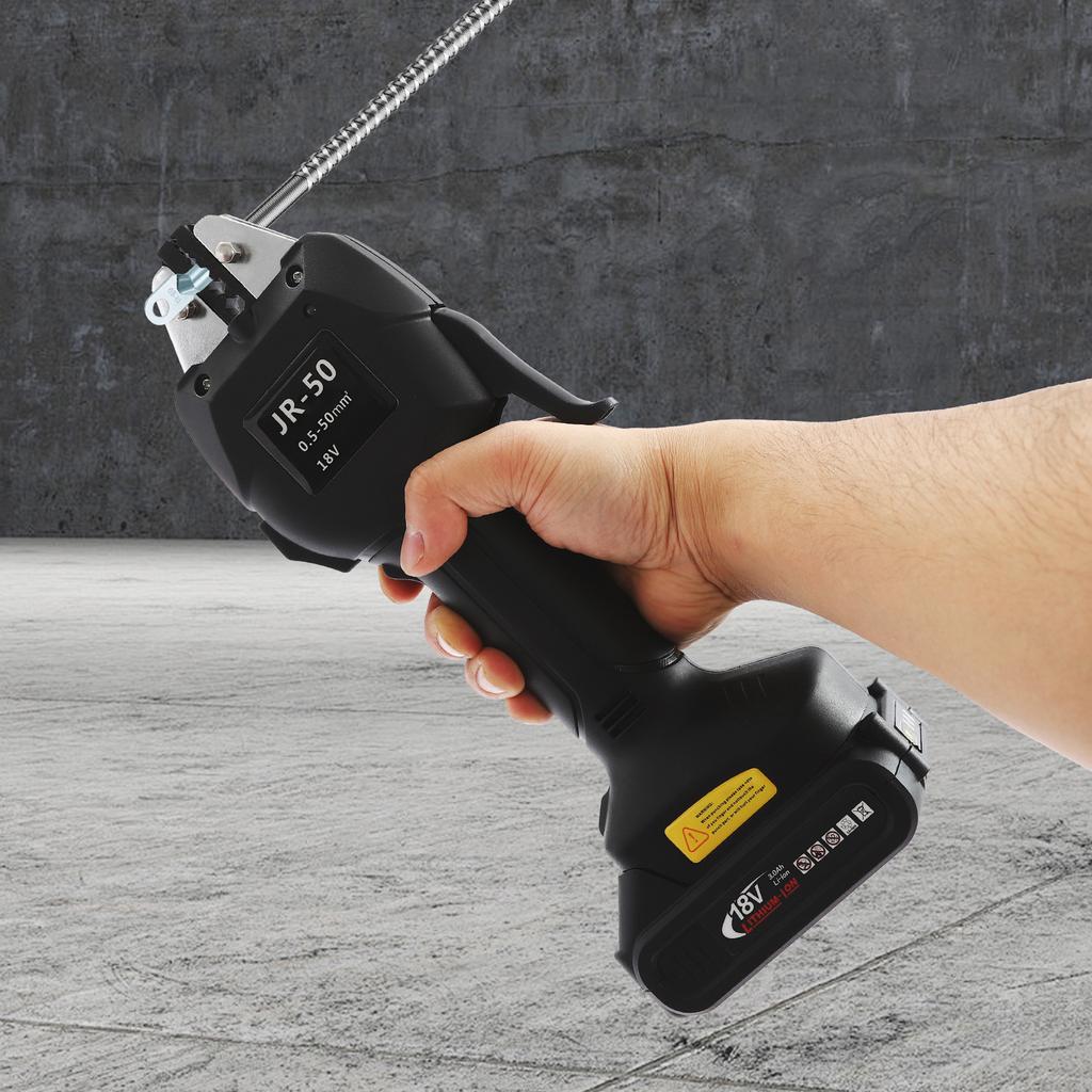 Electric Alloy Steel Crimping Pliers,Black Terminal Crimping Tool Corded and Battery Powered for Electric Power Industry