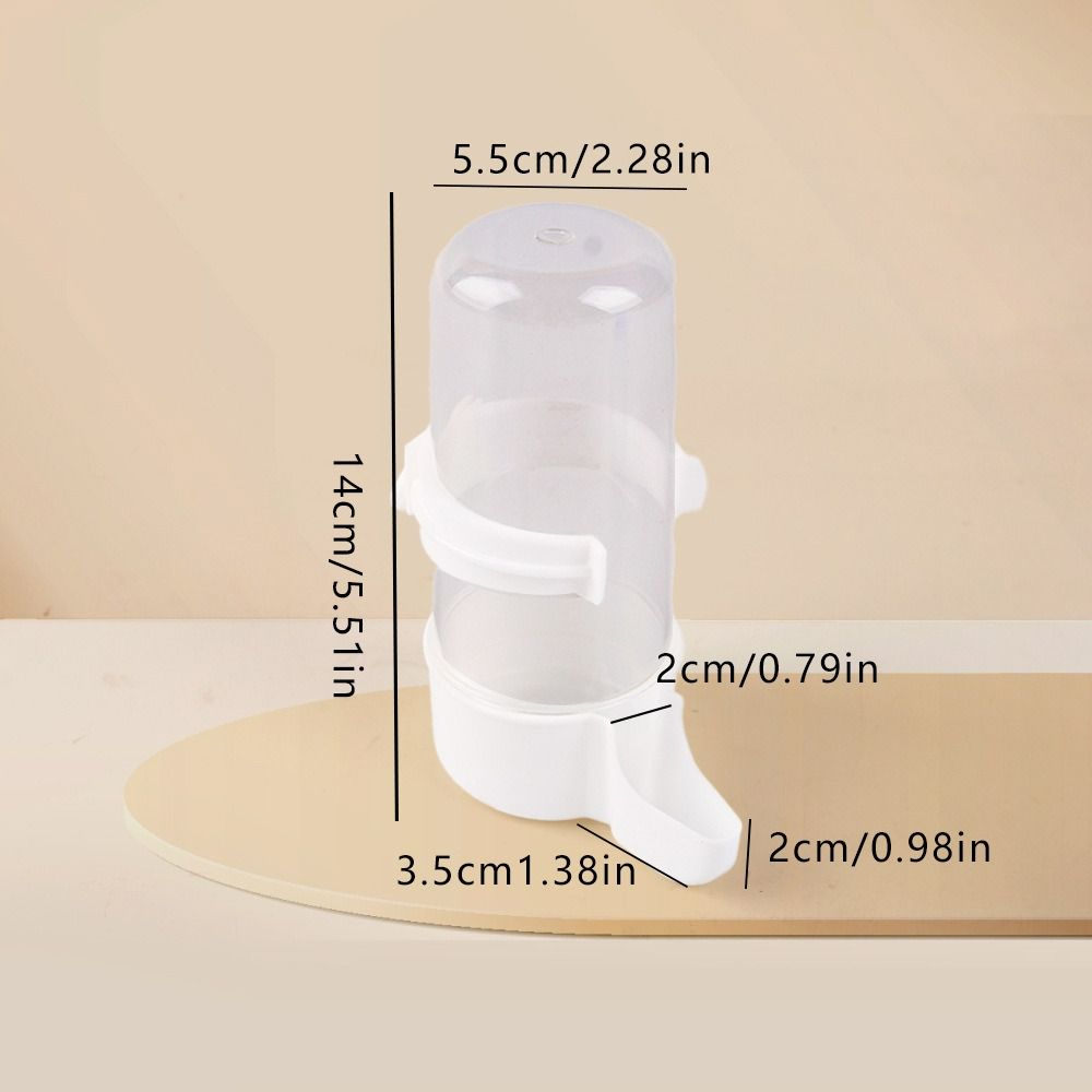 Transparent Visibility Dual-use Bird Feeder Plastic Bird Hanging Drinking Fountain  Rutin Chicken