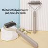 Multiuse Pet Massage Comb For Thick Furs Coat Quick Detangler Tool With Easy to Grip Handle Slicker Brush for Home Use