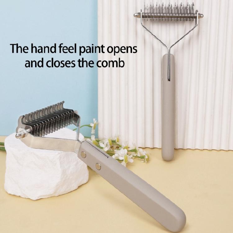 Multiuse Pet Massage Comb For Thick Furs Coat Quick Detangler Tool With Easy to Grip Handle Slicker Brush for Home Use