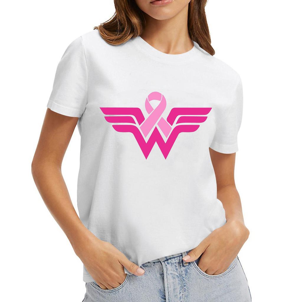 Adult Round Neck Casual Printed Short-sleeved T-shirt Top