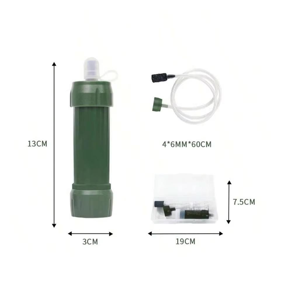 Wasserreinigungsstrohhalm aus Kohlefaser für Camping AZ: Tragbarer und effizienter Tpcarbon-Filtrationsstrohhalm für das Überleben
