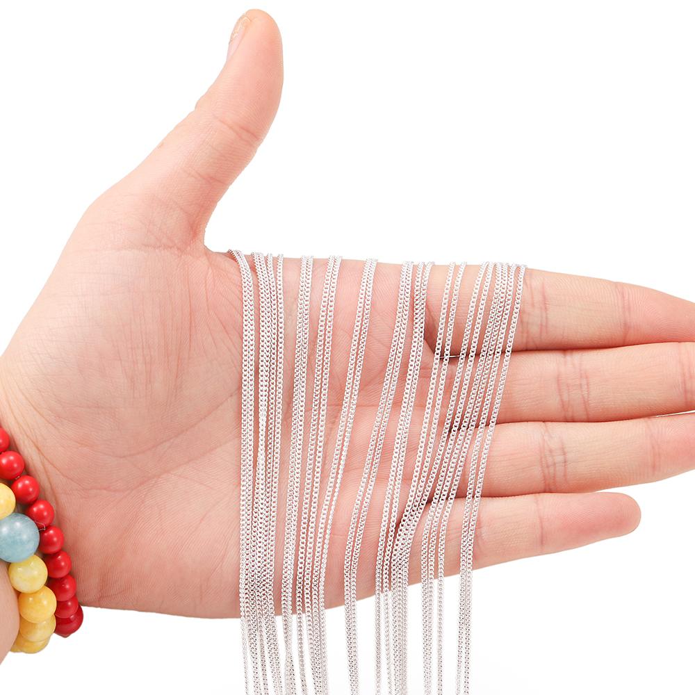 Lobster Clasp 12Pcs/Pack 45cm Necklace Chains Bulk For DIY Making Materials Jewelry Findings Accessories Wholesale