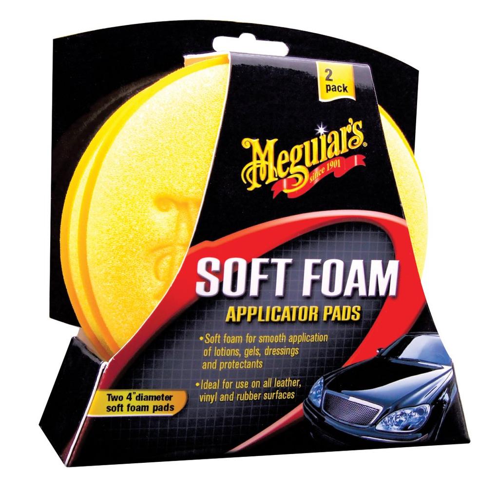Wax Soft Foam Applicator X3070 Meguiar's Sponge, Pads, 2-Pack,