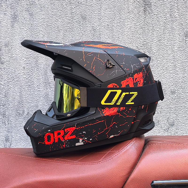 ORZ Full-Face Helmet for Off-Road, Electric Scooters, Mountain Biking, and Street Riding