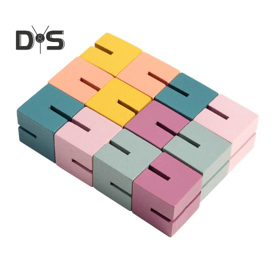 

Деревянный скручивающийся кубик, портативная дорожная обучающая 3D-головоломка, цветной скручивающийся кубик, сенсорная игрушка для малышей, мальчиков и девочек, подарок на вечеринку 1 Set