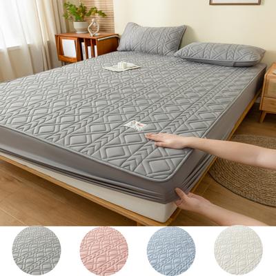 3PCS Back-shaped Quilted Class A Raw Cotton Soybean Bed Sheet