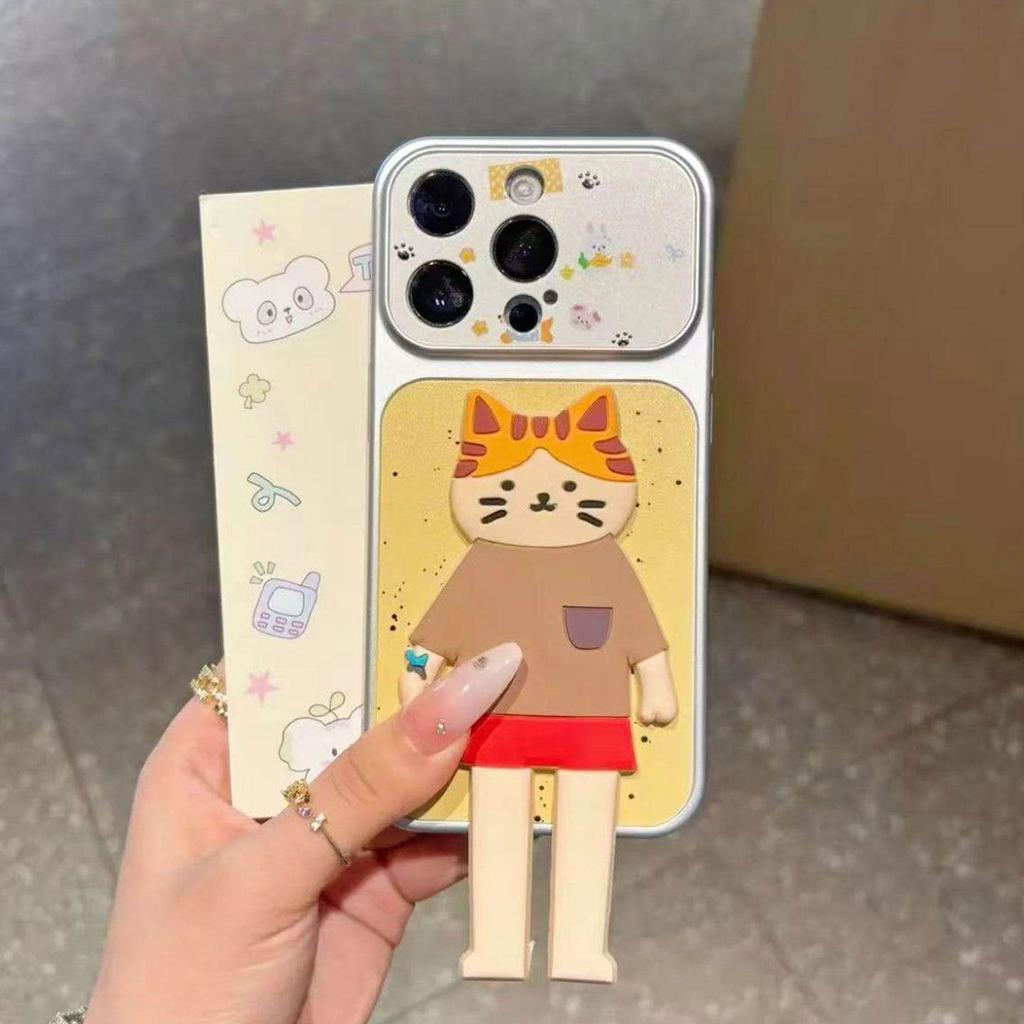 Couple Tanuki Puppy Bracket for Apple 11promax Mobile Phone Case 11/11 Huawei P11 Xiaomi 11vivo
