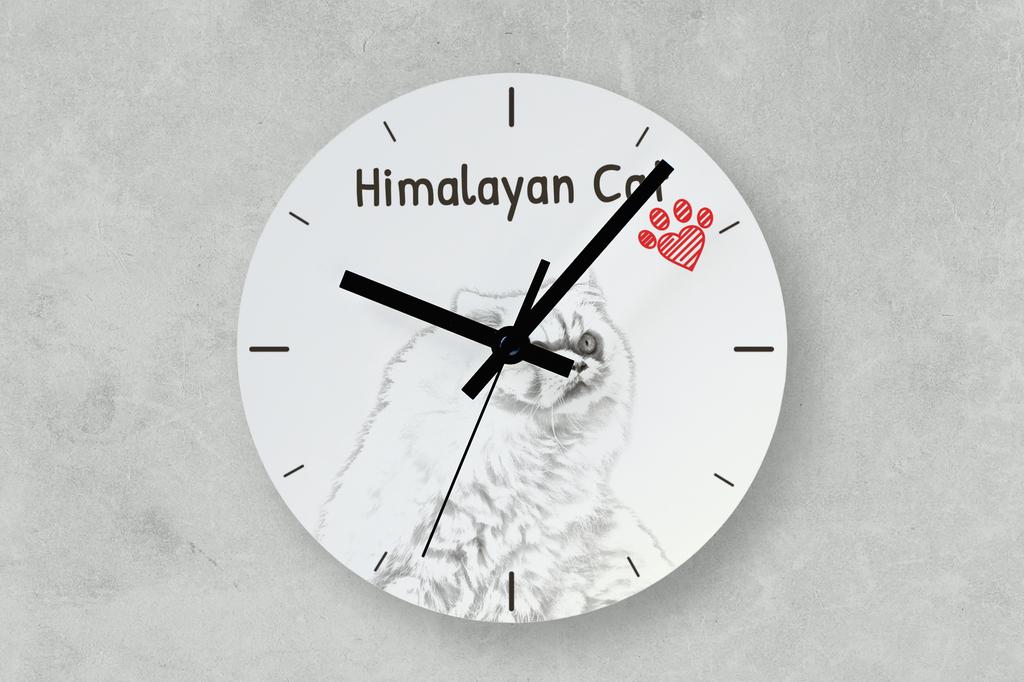 Himalayan – Wall Clock with a Cat, Shelf Clock with a Print | Art-Dog