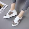 Fashion Woman Shoes Spring Luxury Casual Sneakers Breathable Lace Up Black Fashion Mirror Heel Board Shoes for Women Tenis Femenino
