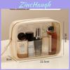 Portable Travel Toiletry Bag With Transparent Pvc Material And Large Capacity For Cosmetic Storage