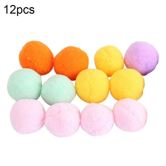 

12 шт. Питомец Кошка Котенок Мягкий Плюшевый Мяч Ассорти Моляр Игра Царапание Интерактивная Игрушка
