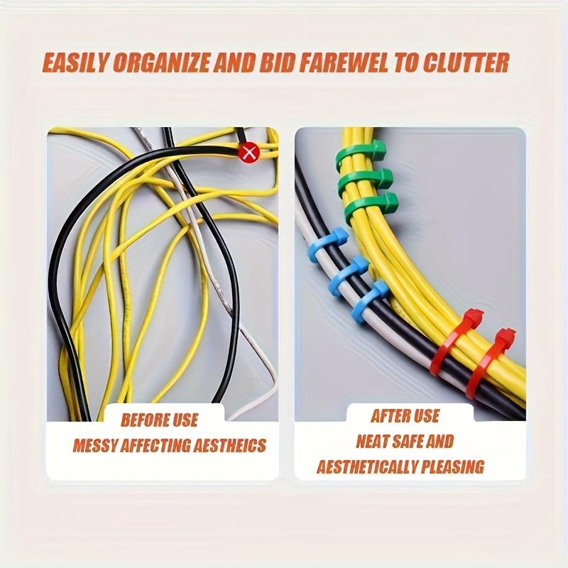 500pcs/100pcs Heavy Duty Nylon Cable Ties, Self-Locking Cord Ties for Indoor and Outdoor Use Fixed Ties for Horticultural Plants