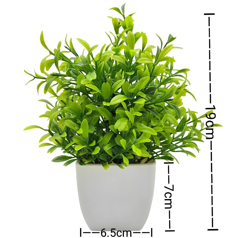 Artificial Plastic Plants Bonsai Small Tree Pot Fake Plant Potted Flower Home Room Table Decoration Garden Arrangement Ornaments