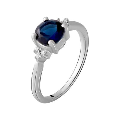 Nano Sapphire Silver Ring (1190999)