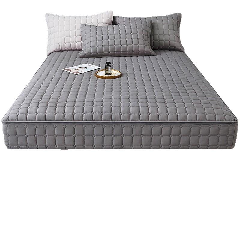 Premium Zippered Quilted Mattress Protector - Dustproof Six-Sided Fitted Sheet Cover