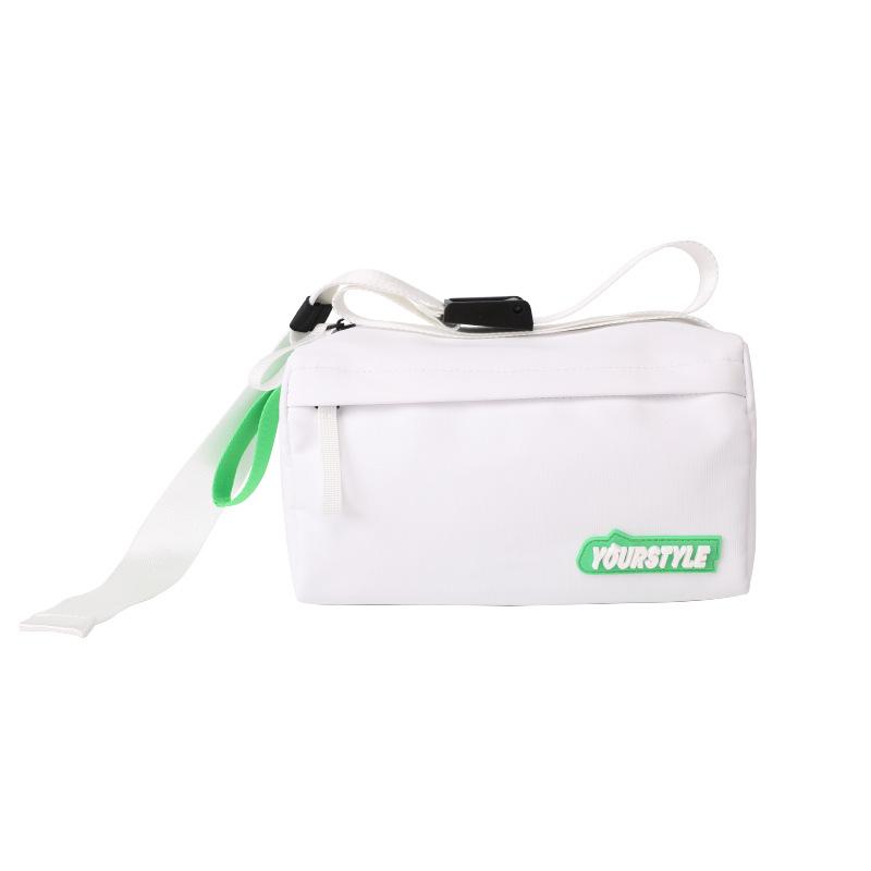 Fashion women s men s shoulder bag casual versatile men s trendy brand messenger bag Japanese tooling style messenger bag белый